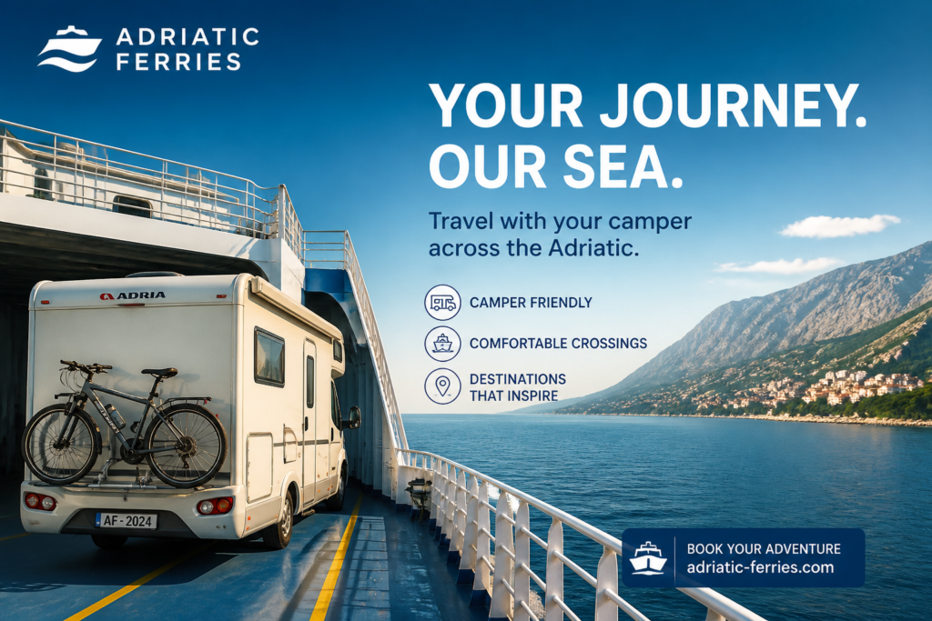 ferry camper adriatic sea